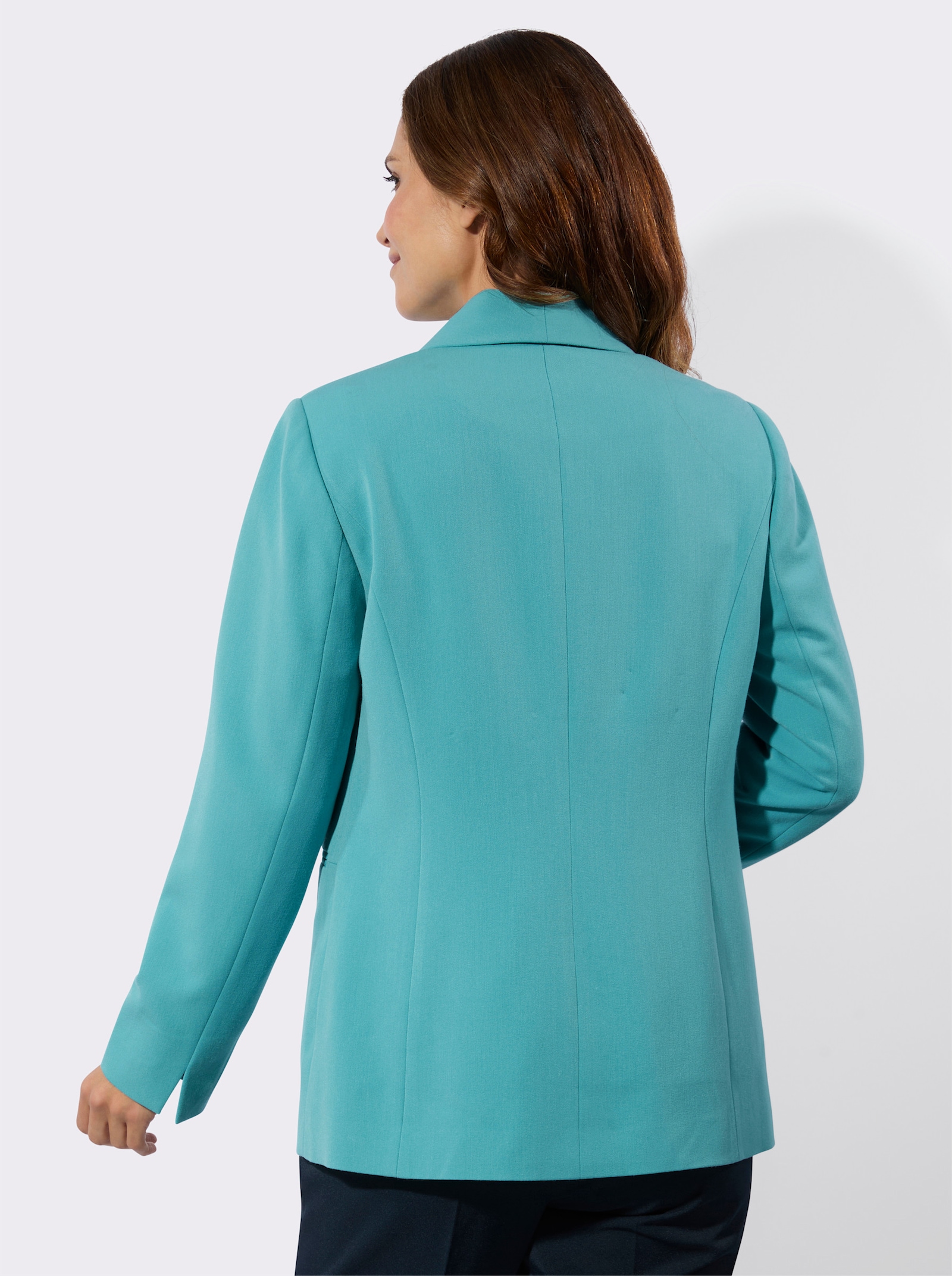 Blejzr s ramenními vycpávkami - oceánově modrá