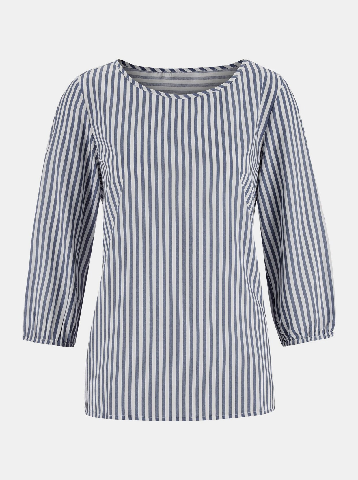 Comfortabele blouse - blauw/wit gestreept
