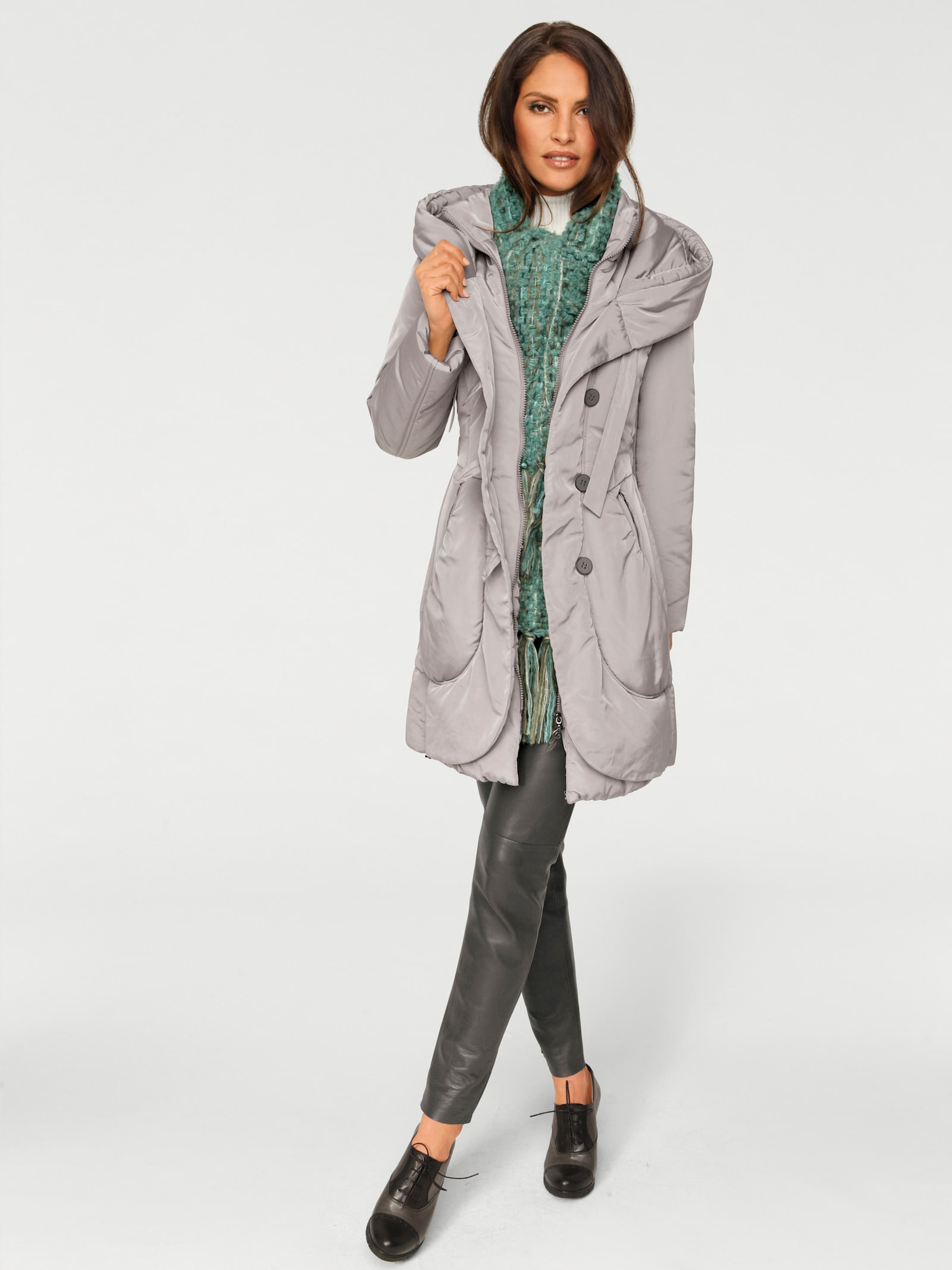 heine Parka mit leichter Wattierung - grau