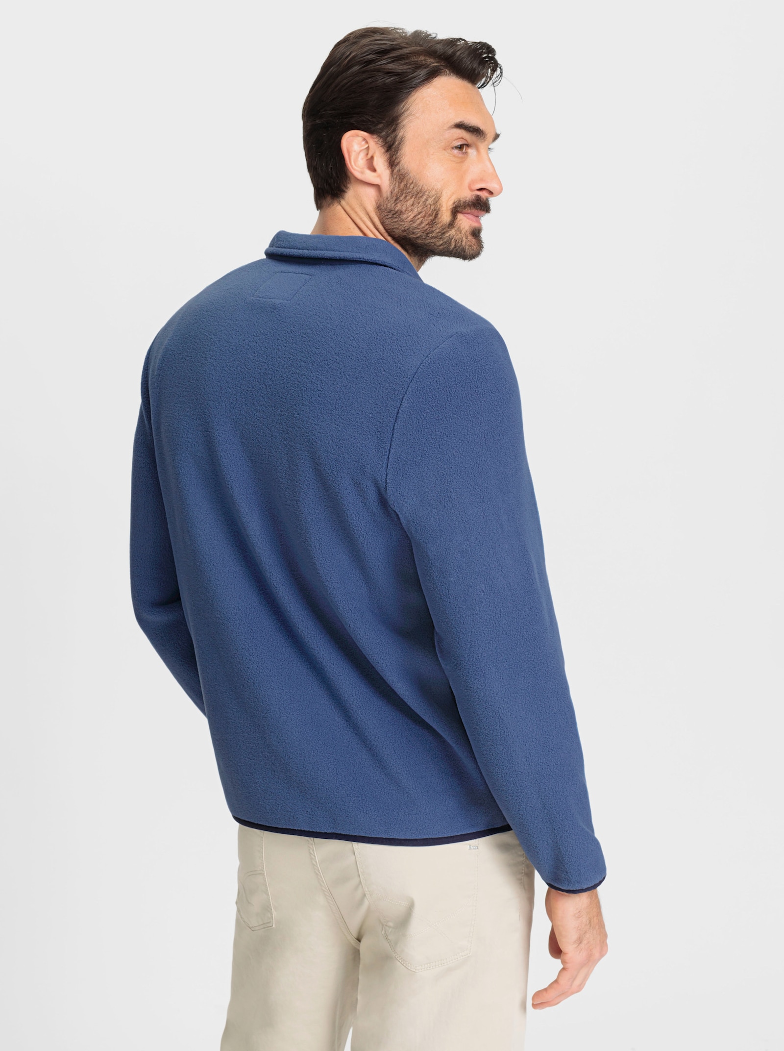 Catamaran Fleecejacke mit Antipilling-Ausrüstung - jeansblau