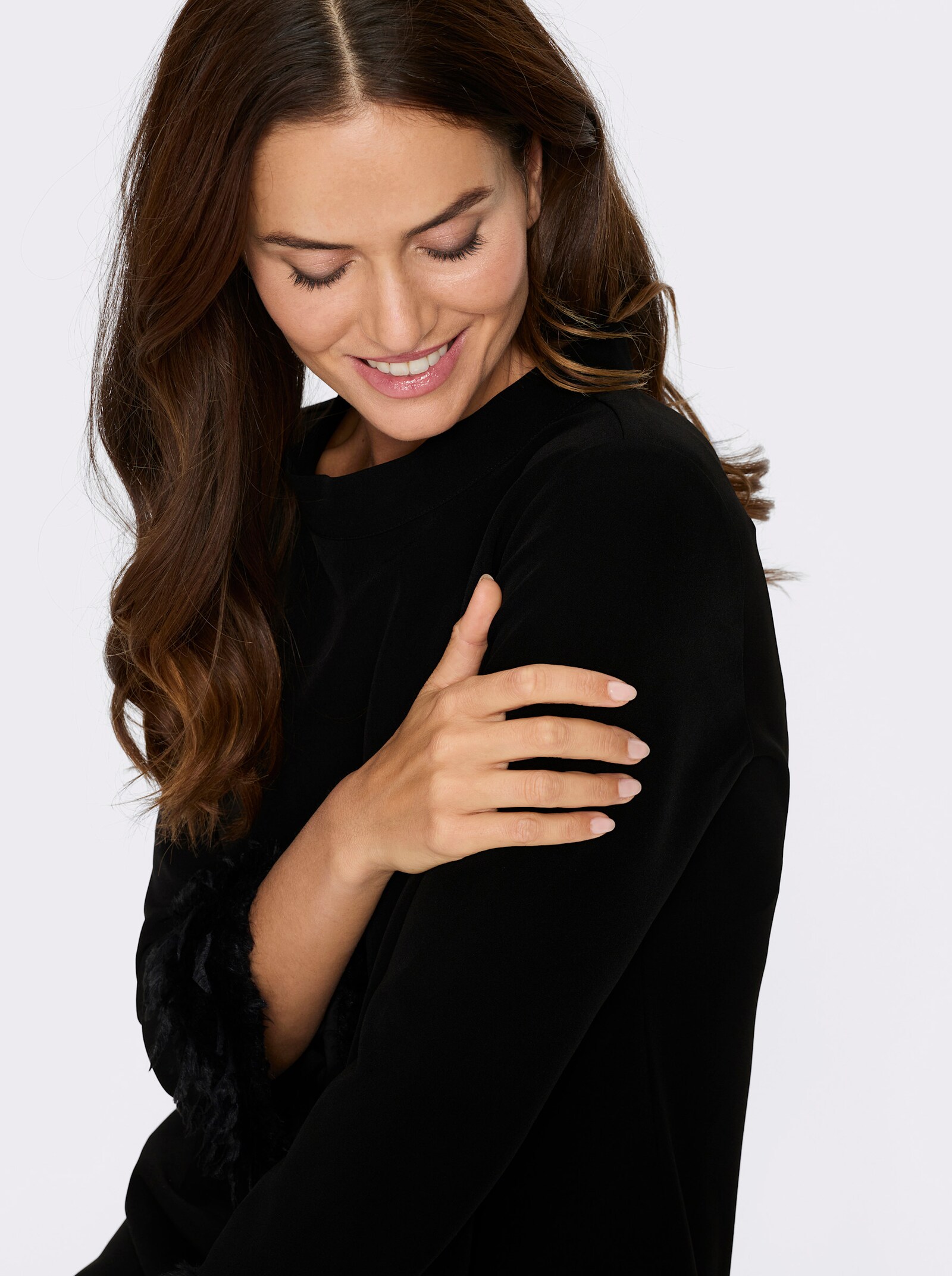 heine Cocktailkleid in schmeichelnder A-Linie - schwarz