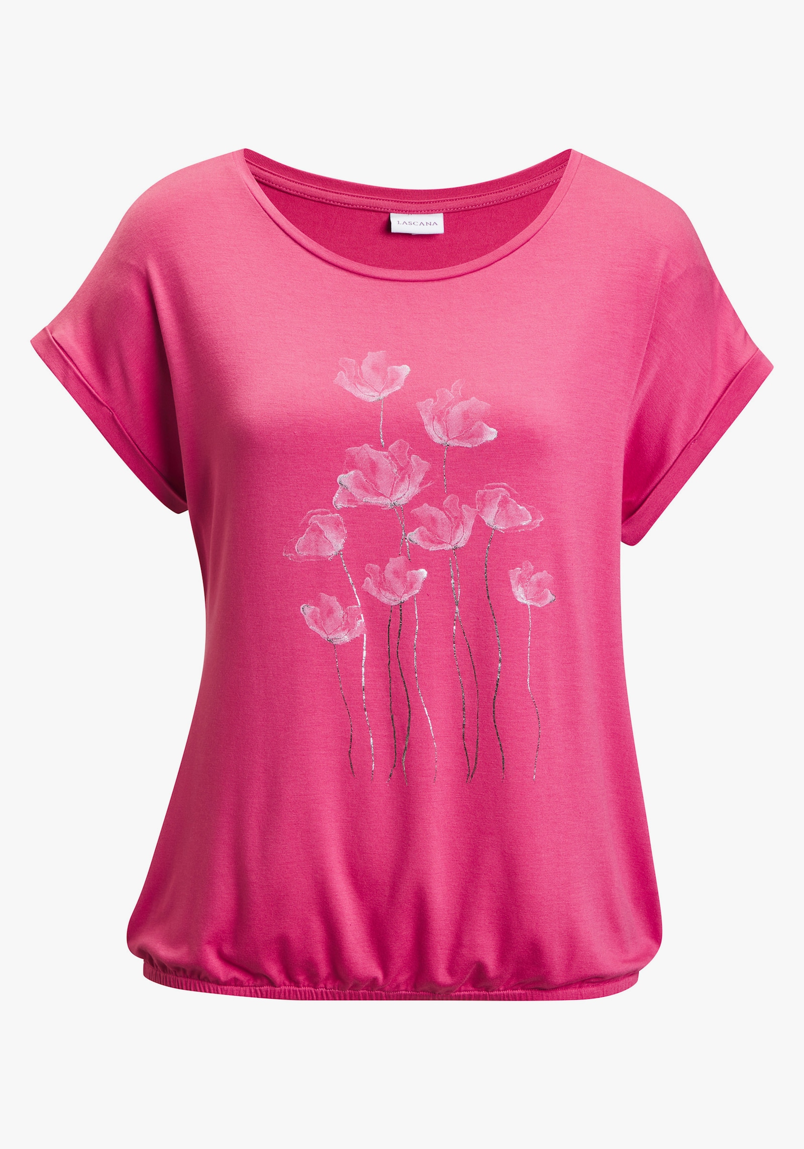 Vivance Shirt met korte mouwen - bessenrood