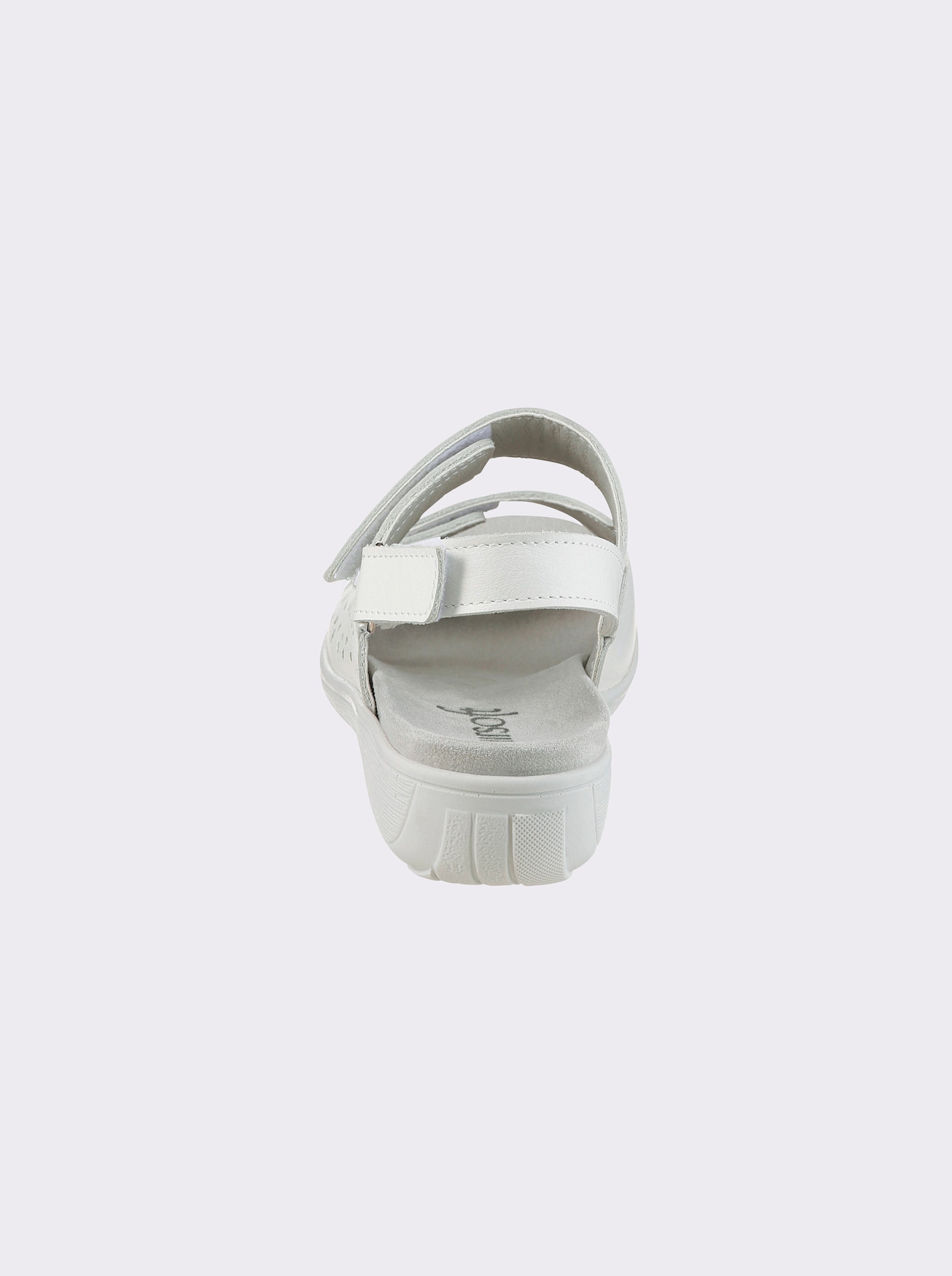 airsoft comfort+ Sandale mit 3-fach Klettverschluss - weiß