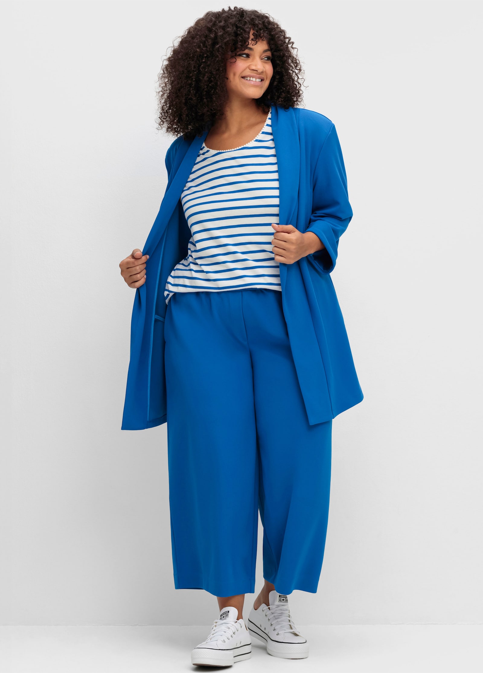 sheego Culotte mit Schlupfbund - kobaltblau