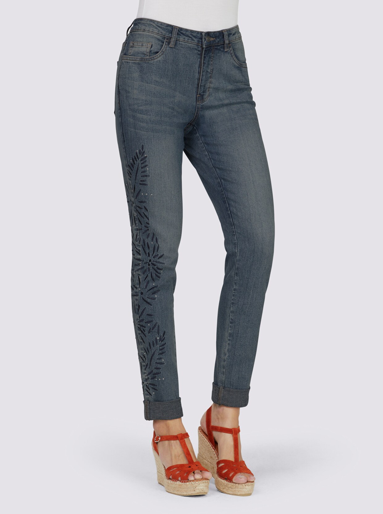 heine Jeans - blue-stone-washed