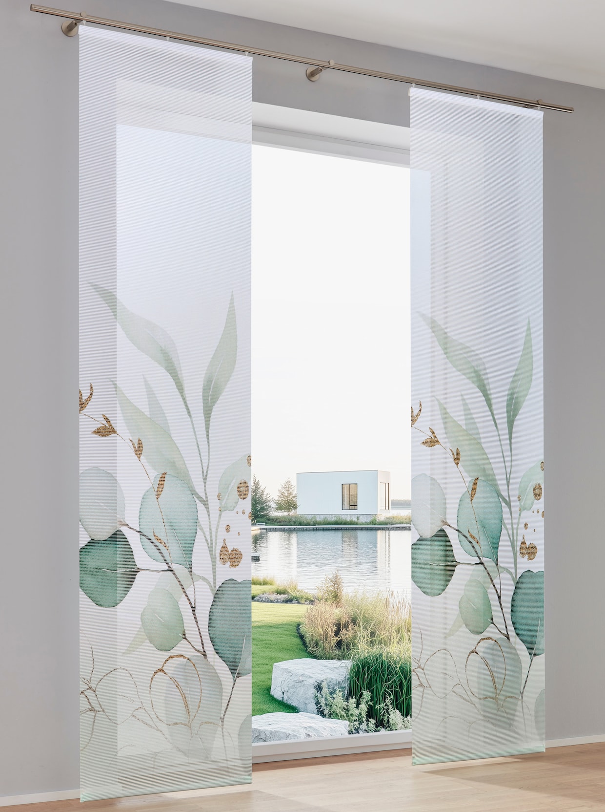 heine home Panneaux-rideaux - blanc-vert