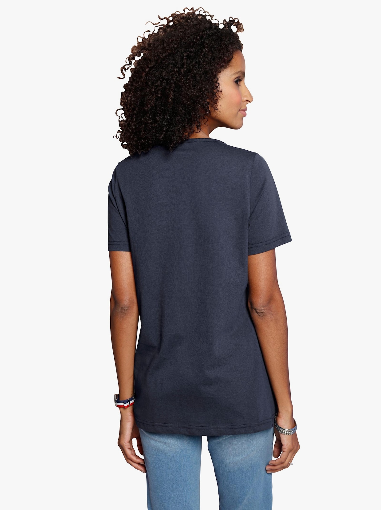 Tričko s krátkým rukávem - námořnická modrá