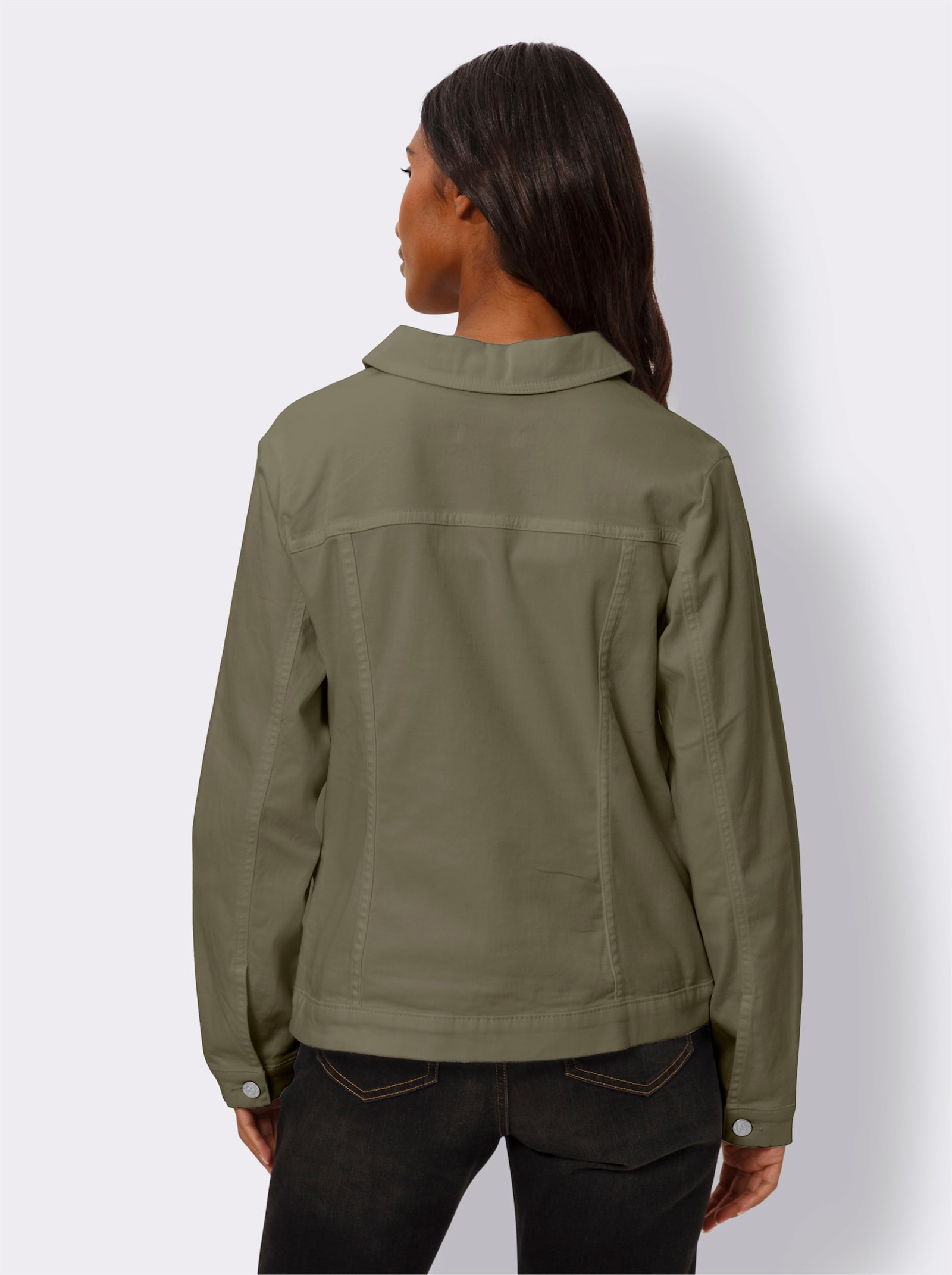 heine Jacke mit Hemdkragen - khaki