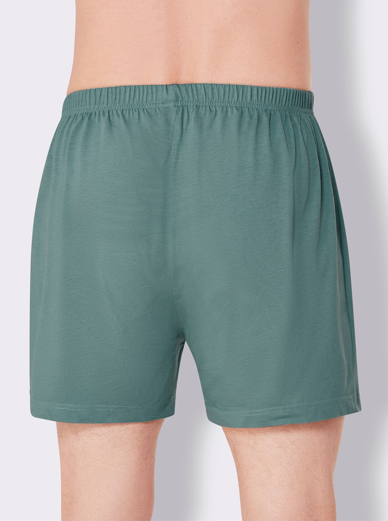 KINGsCLUB Boxershorts - 2x jade-gestreift + 1x jade