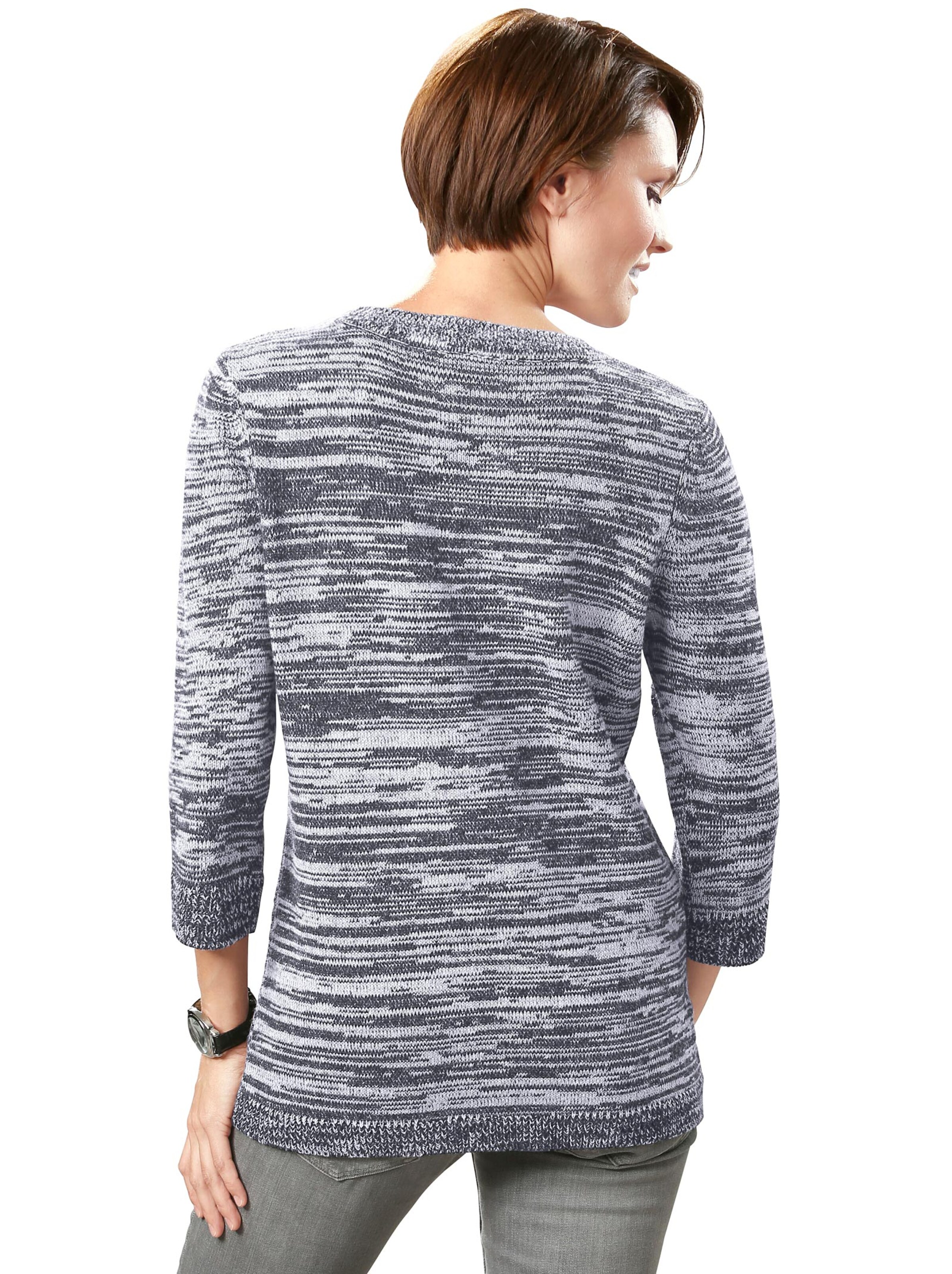 Pullover - schwarz-meliert