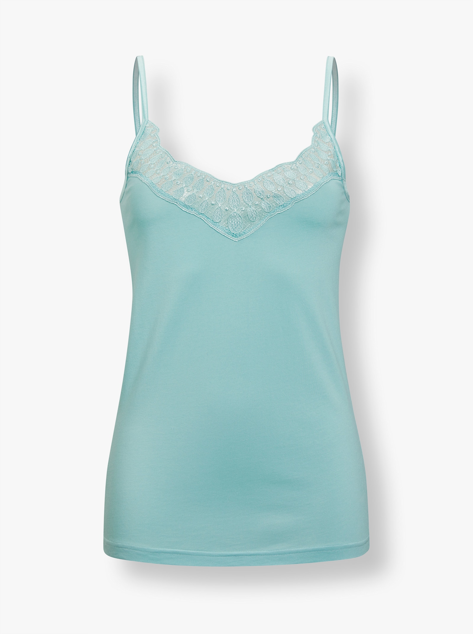 wäschepur Hemd met kantgarnering - mint