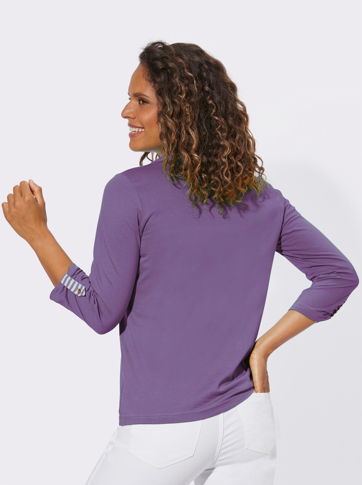 3/4-Arm-Shirt - lavendel