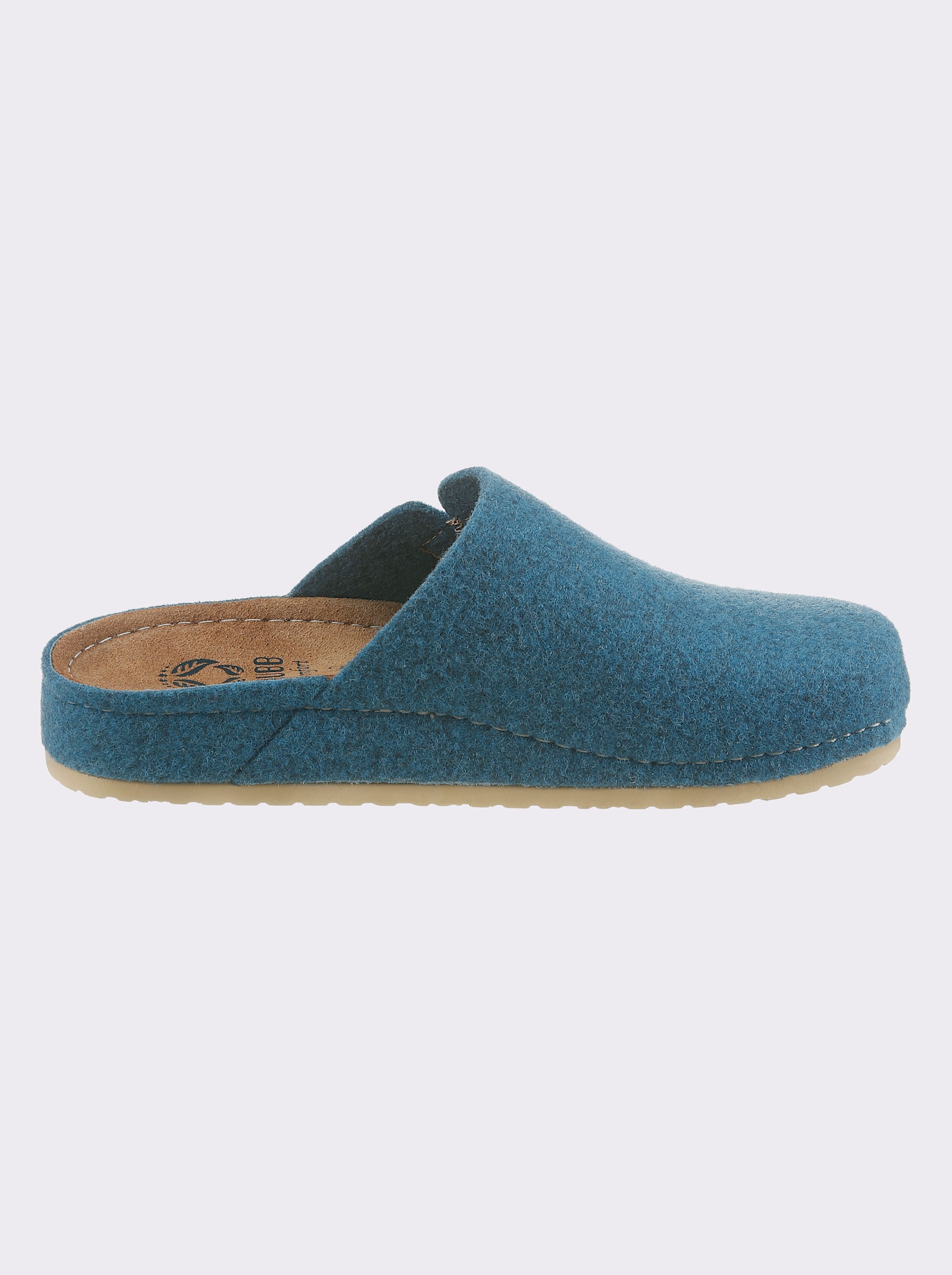 Mubb Pantoffel mit Memory-Fußbett - jeansblau