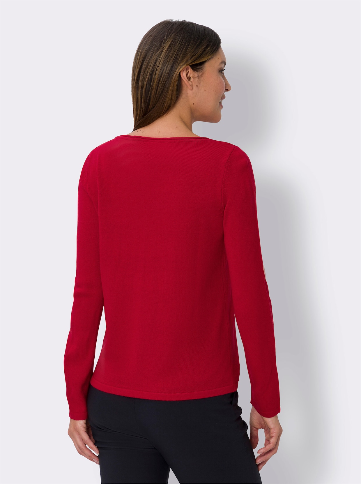 Långärmad tröja - röd