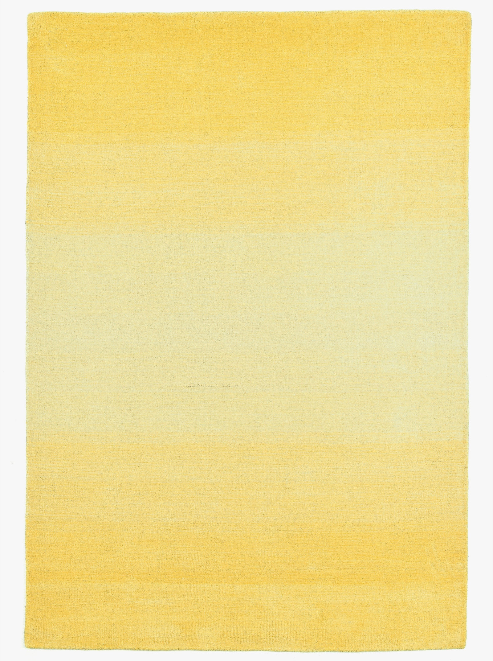 Theko Handwebteppich - gelb
