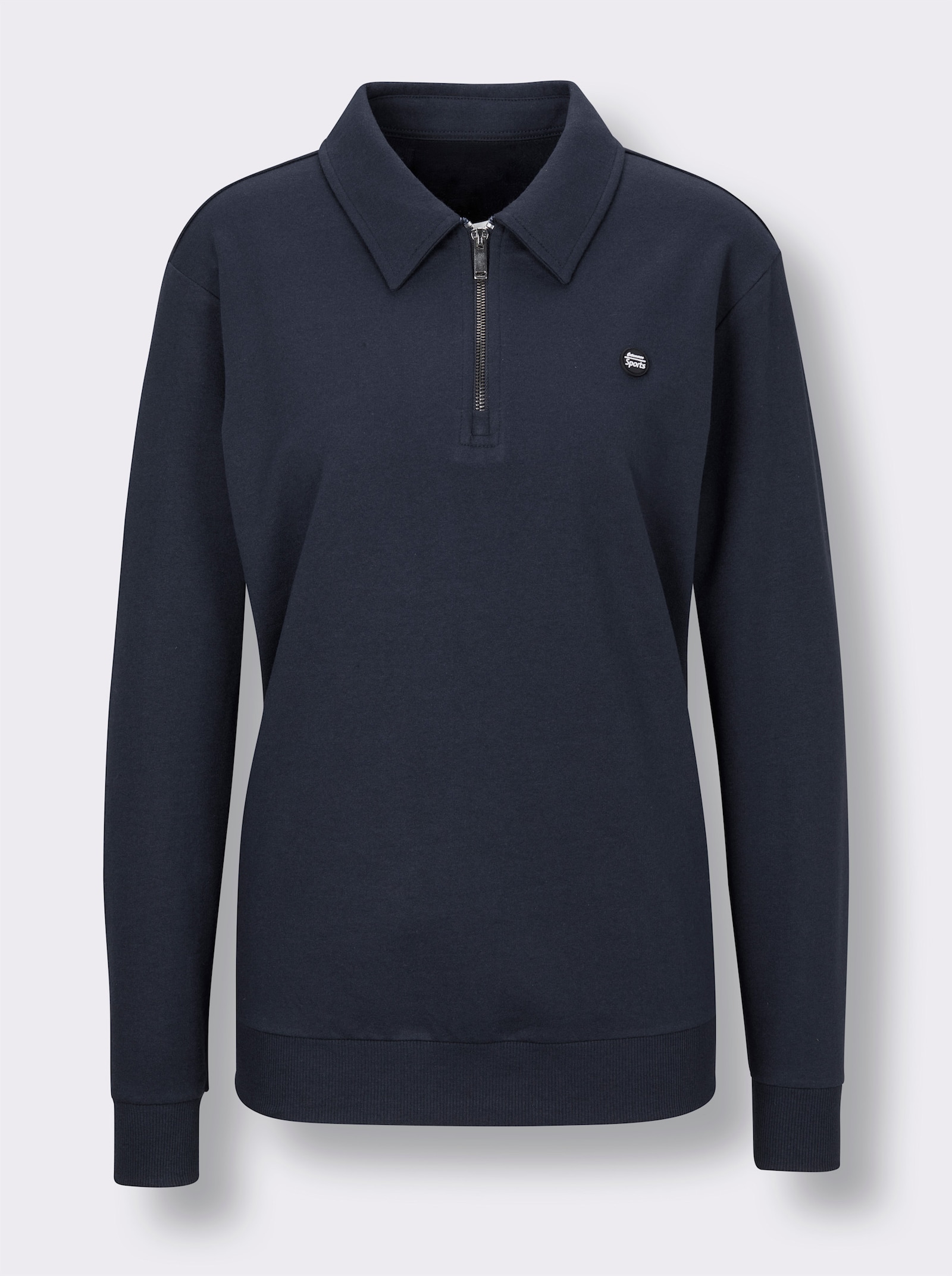 Catamaran Sports Freizeitshirt mit Polokragen und Reißverschluss - marine