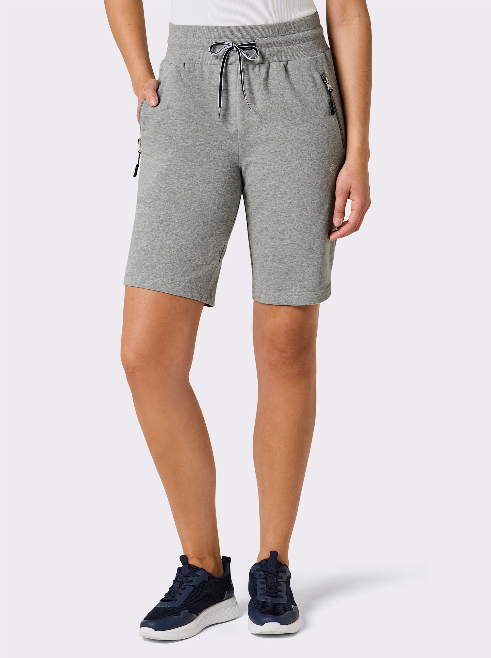 Catamaran Sports Freizeithose mit Klettverschluss-Tasche hinten - grau-meliert