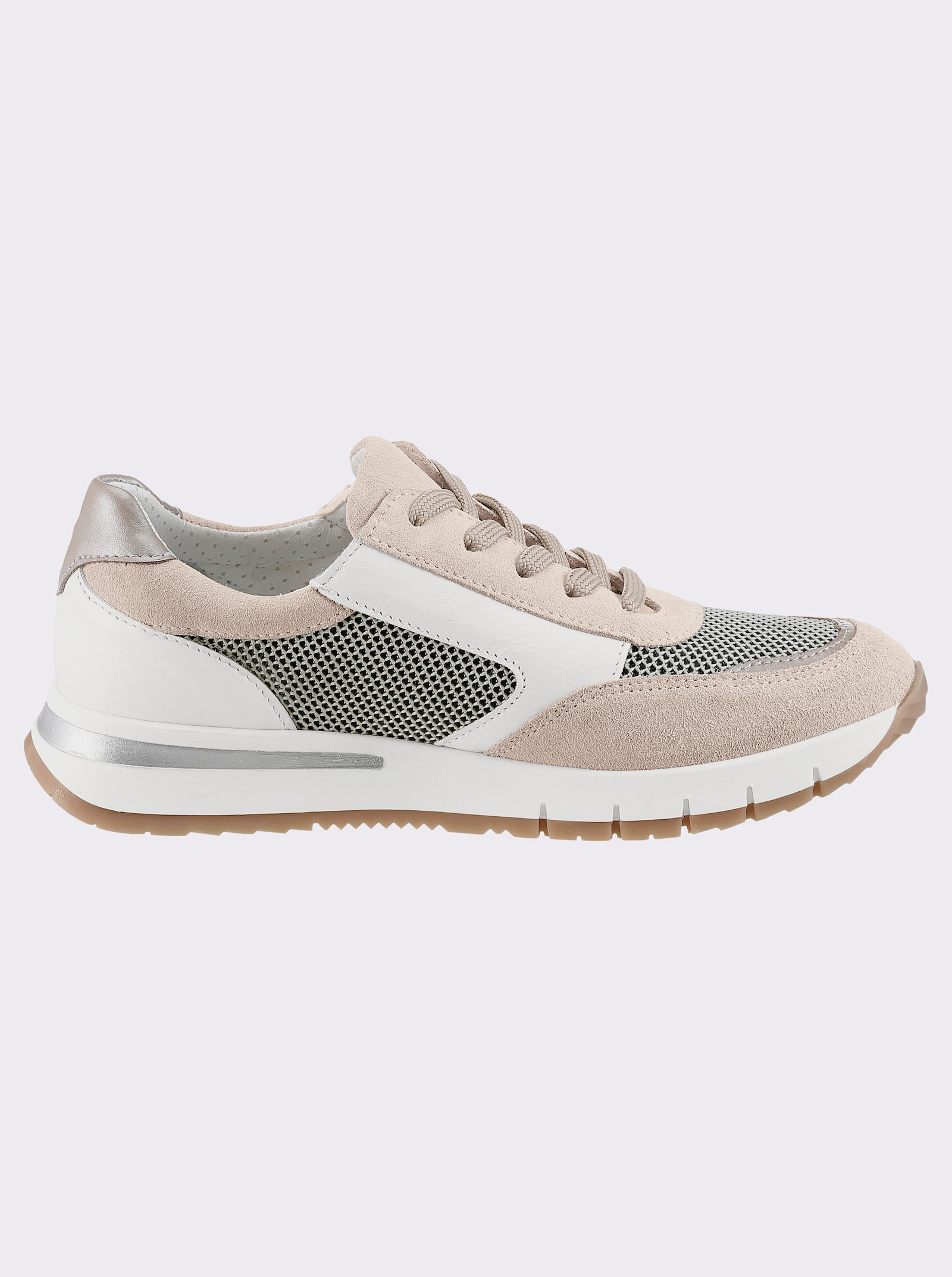 airsoft modern+ Sneaker mit seitlichem Reißverschluss - beige