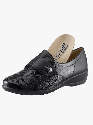 Hallux Soft by Goldkrone Klettschuh - schwarz