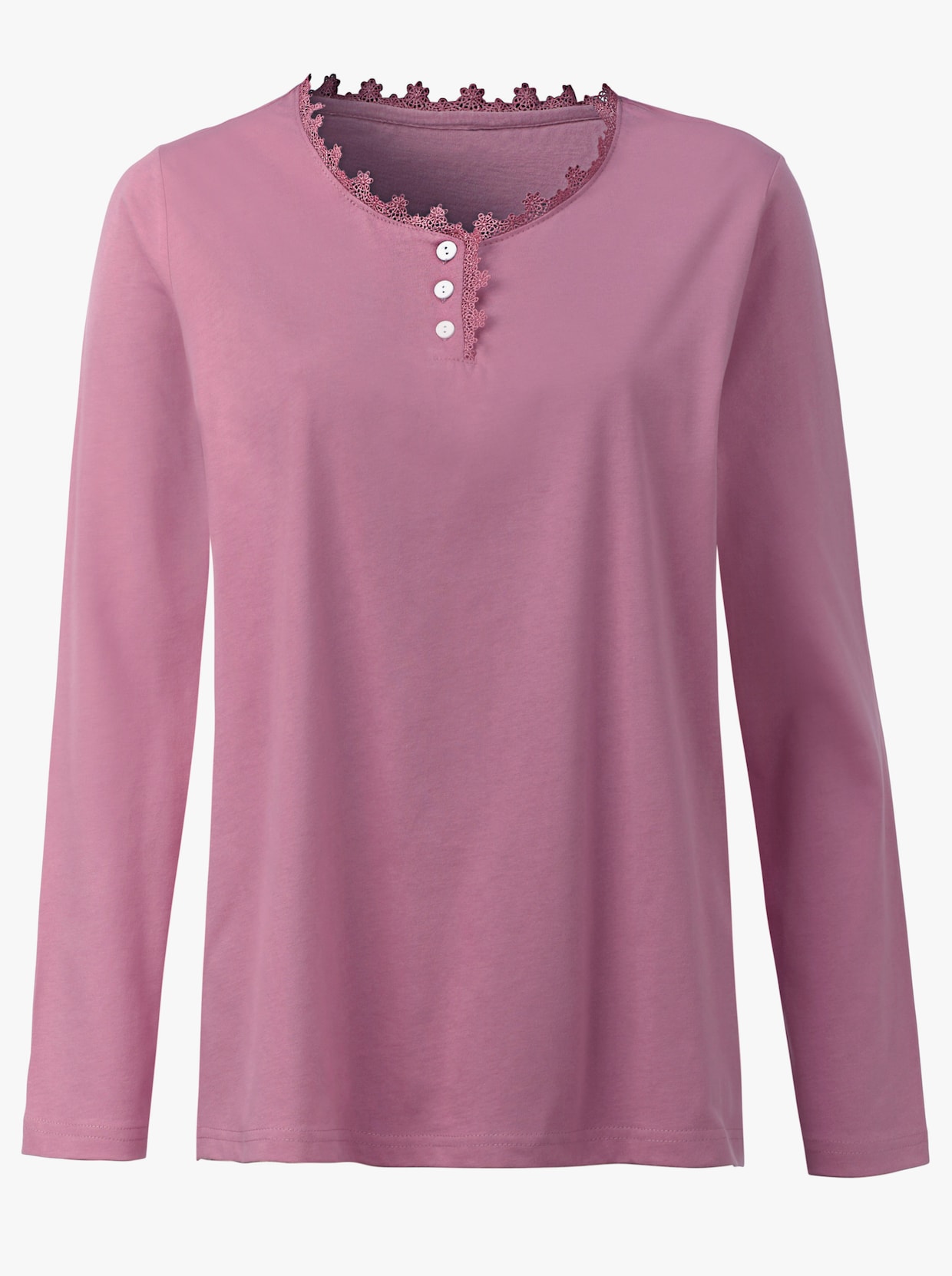 wäschepur Pyjama-Shirt - roze
