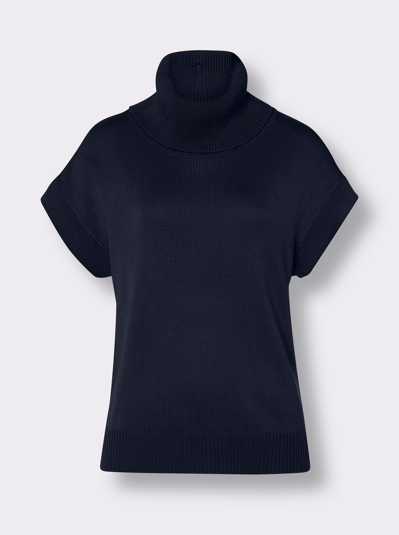 Pullunder mit Rollkragen - marine