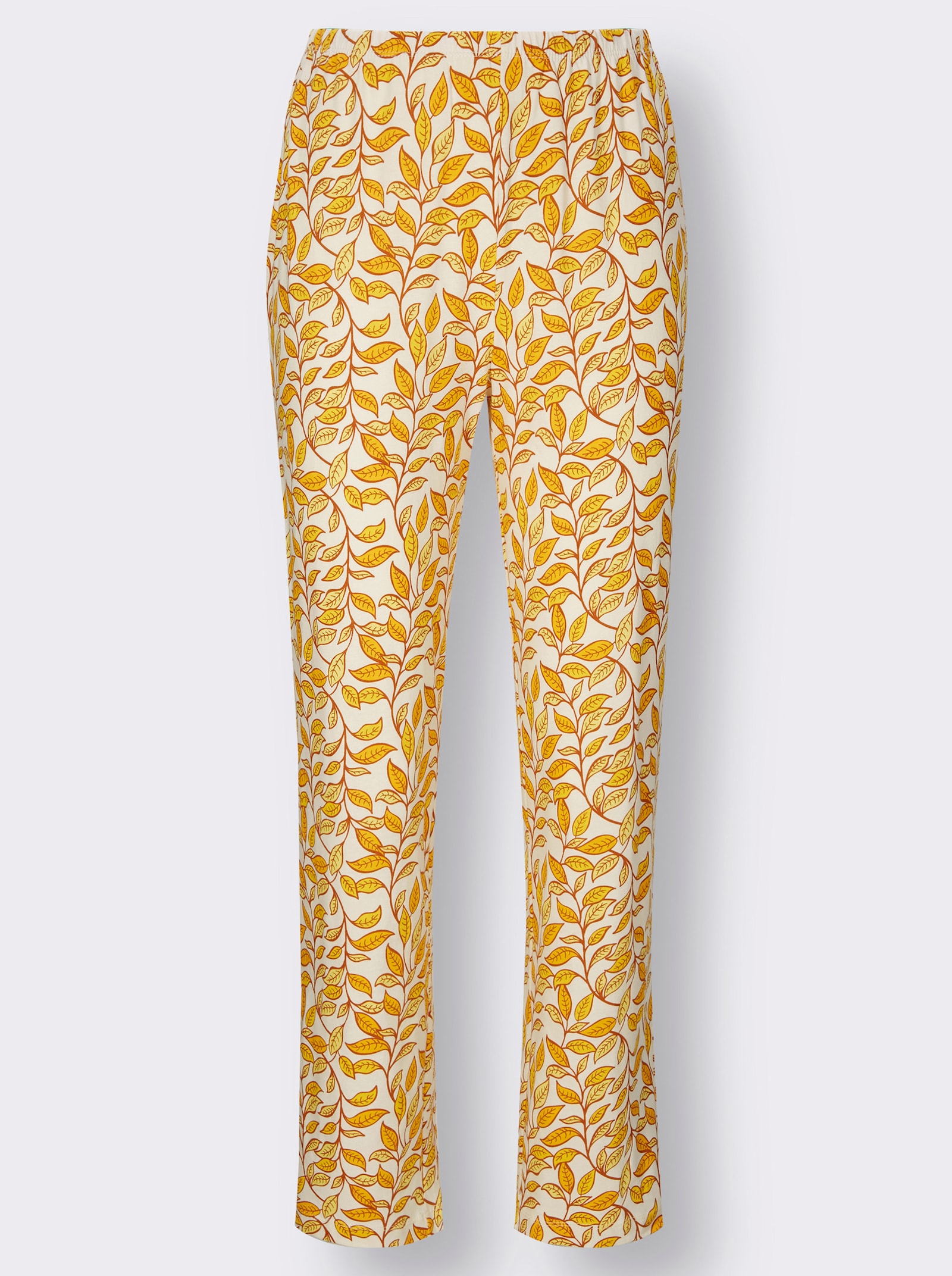 wäschepur Schlafanzüge in Single-Jersey-Qualität - kiwi + gelb