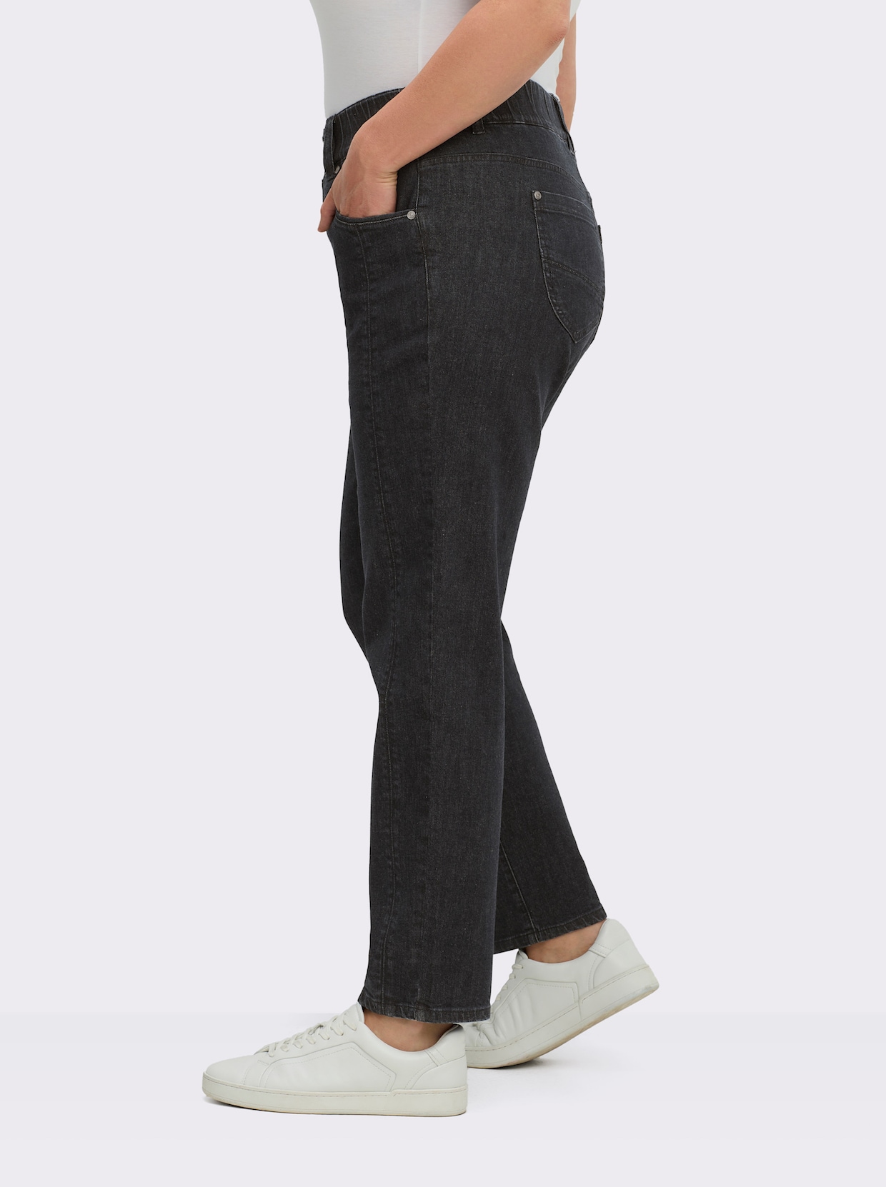 sheego Jeans - black denim