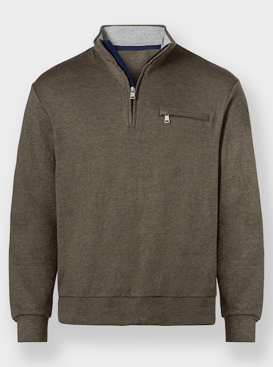 Marco Donati Sweatshirt - kaki gemêleerd