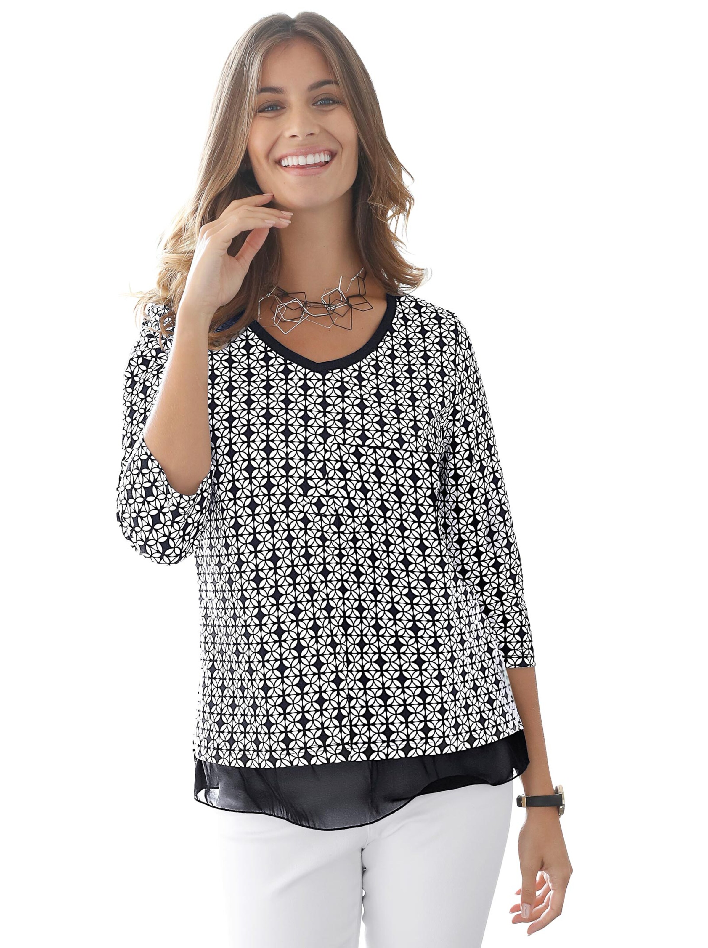 Shirt - schwarz-weiß