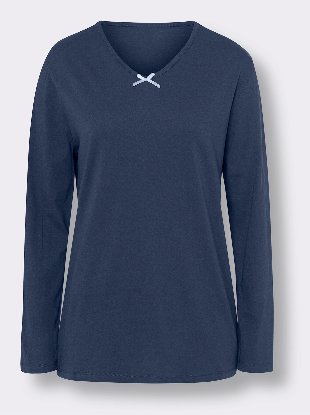 Schlafanzug-Shirt - jeansblau