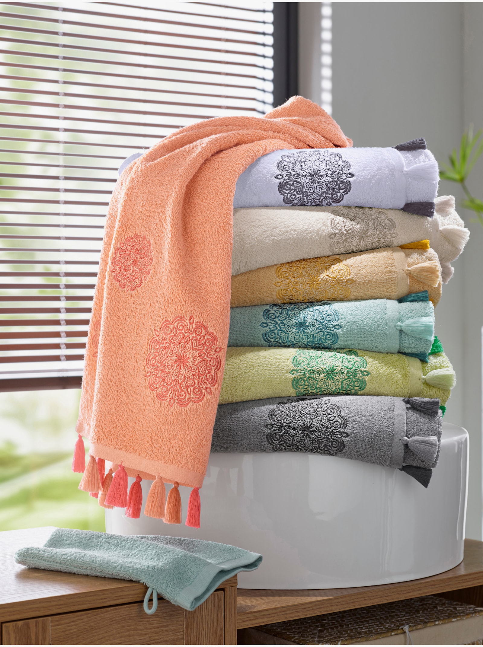 wäschepur Handtuch - steingrau