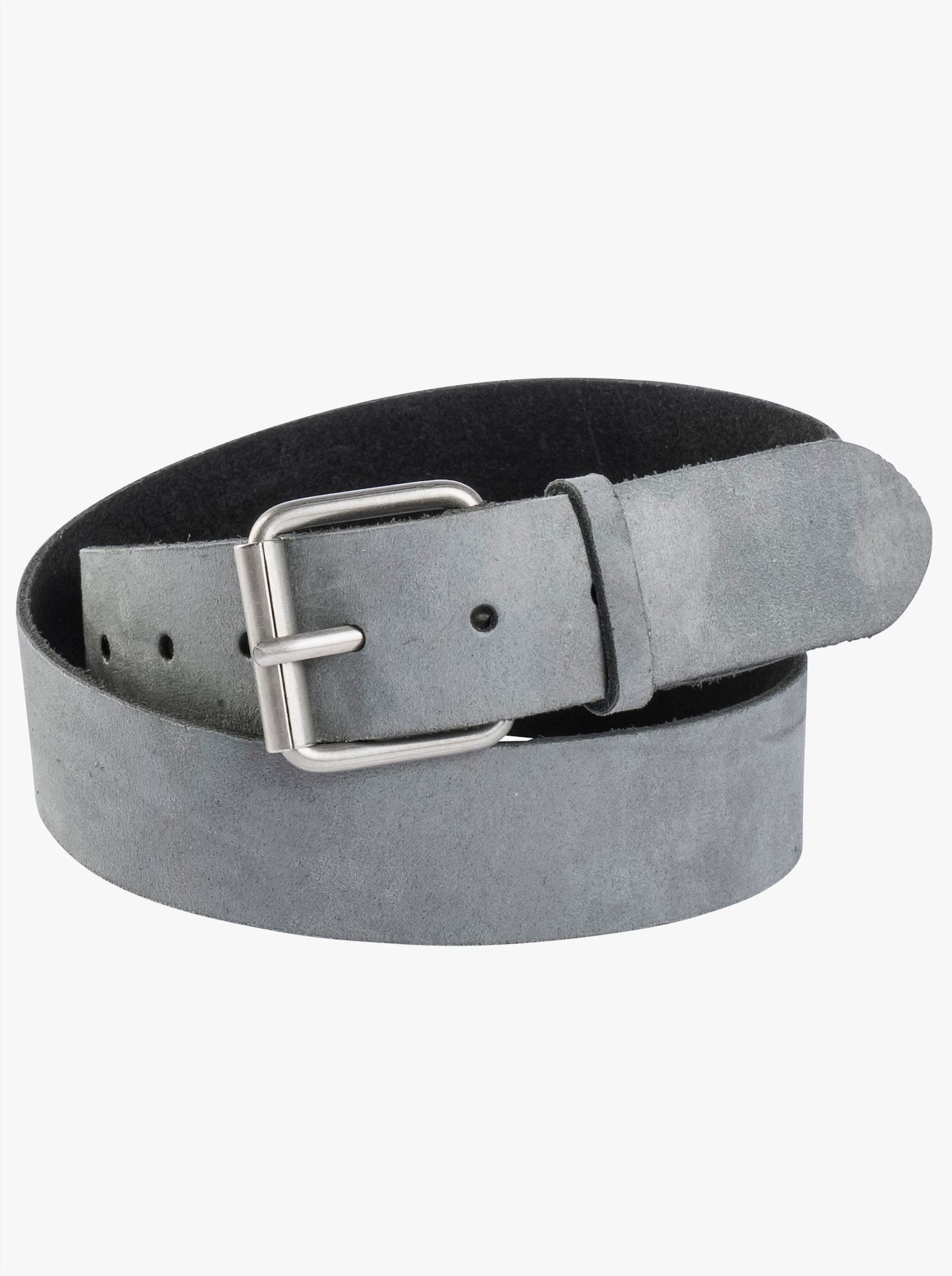 sheego Leren ceintuur met enkele gespsluiting - grijs