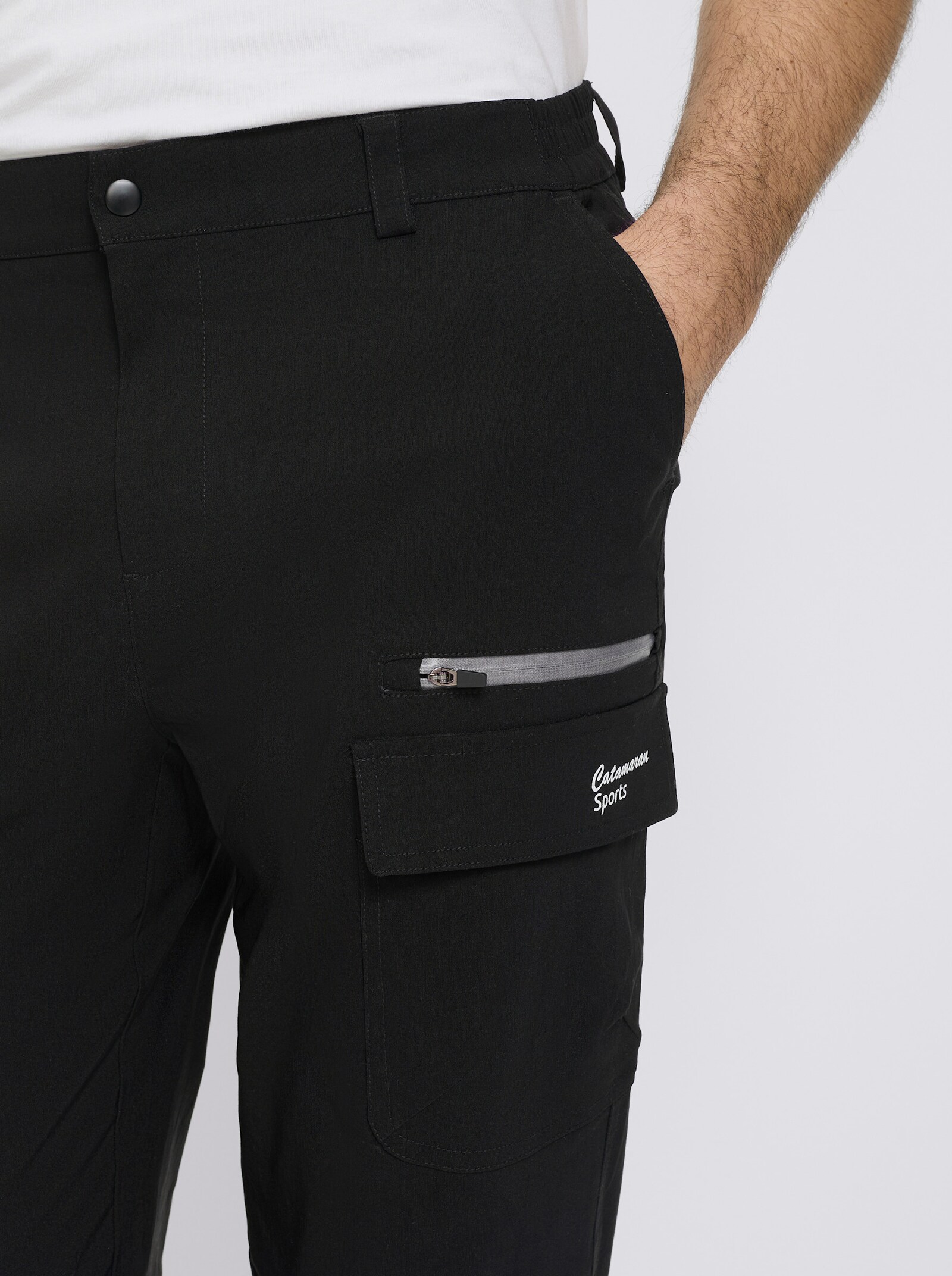 Catamaran Sports Funktionshose mit Cargo-Tasche - schwarz