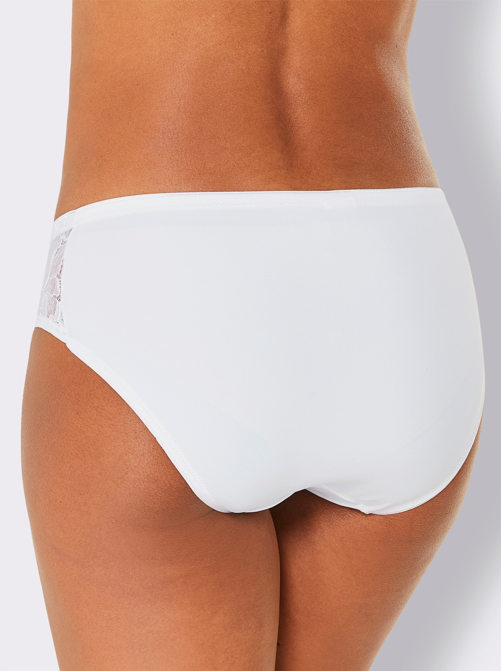 wäschepur Jazzpants met kantinzet - wit