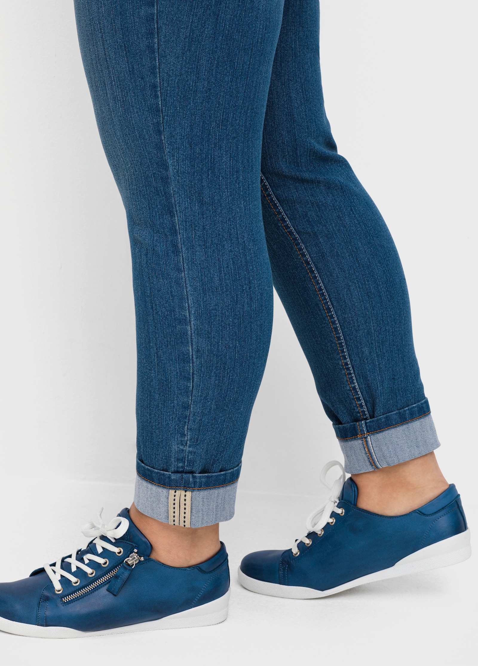 sheego Jeans met contrastnaden - blue denim