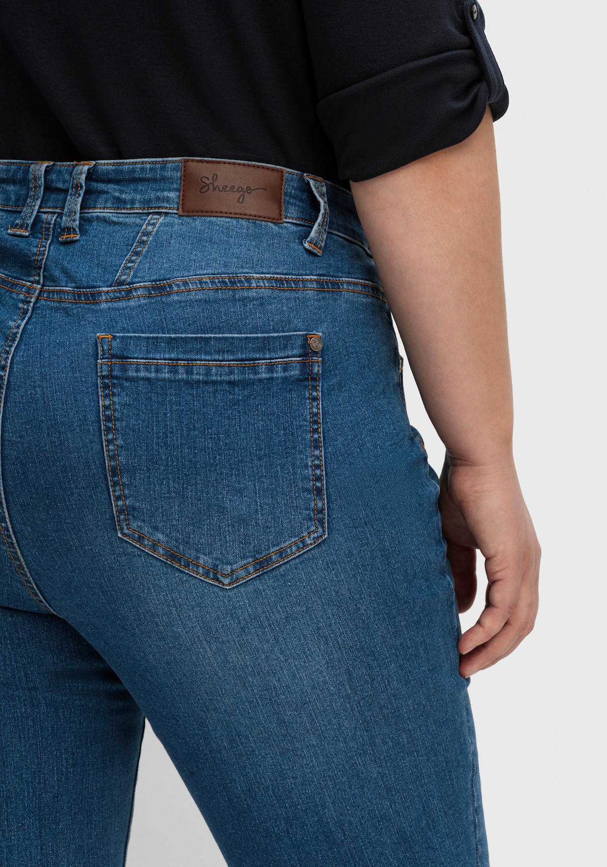 sheego 5-Pocket-Jeans - blue denim