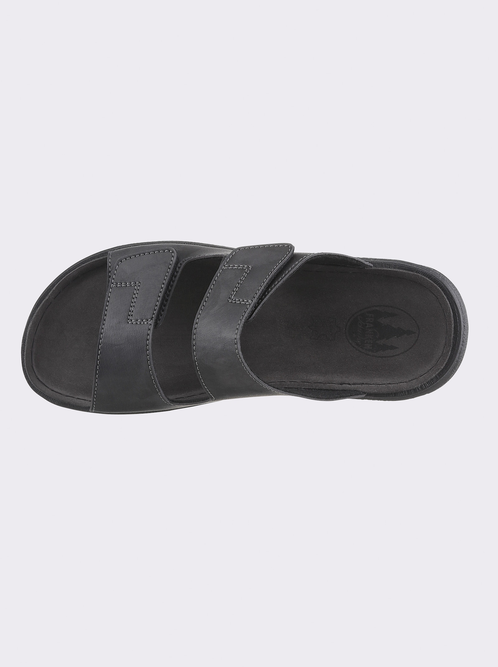 Franken Schuhe Slipper met gevoerd voetbed - zwart