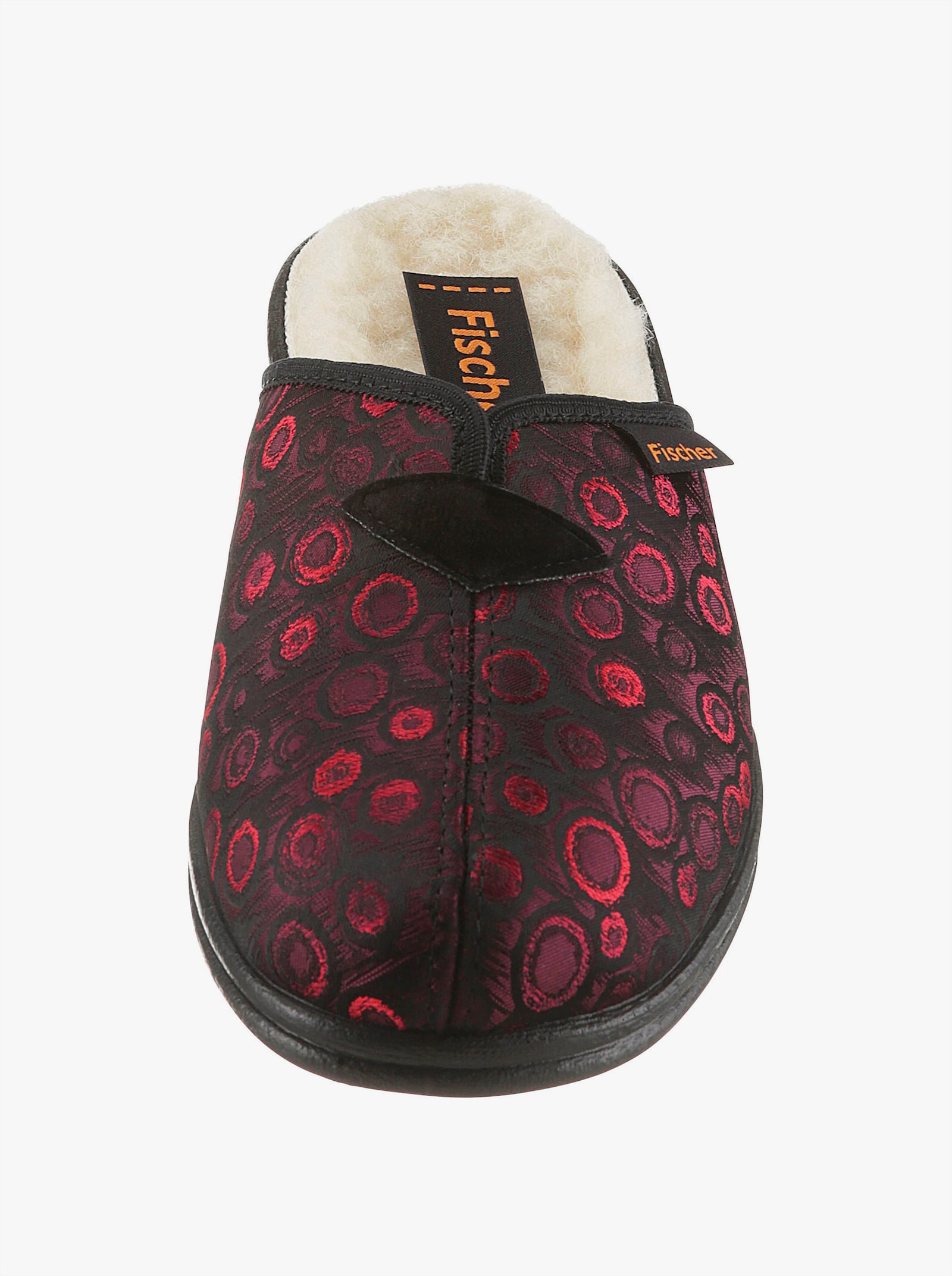 Fischer Pantoffel - bordeaux