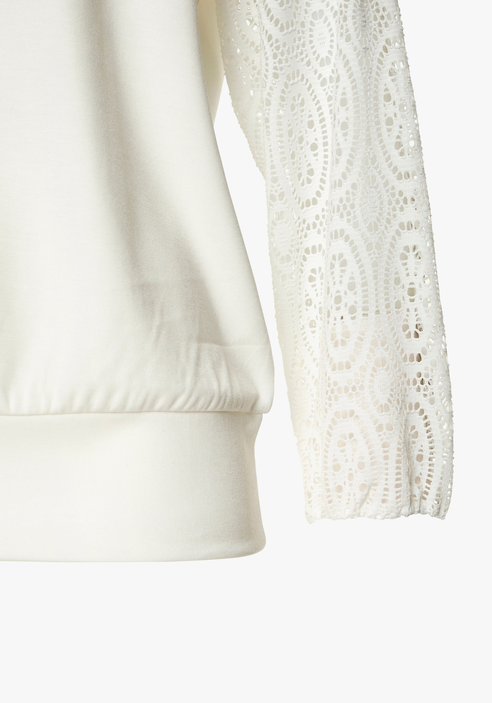 LASCANA Kapuzensweatshirt - weiß