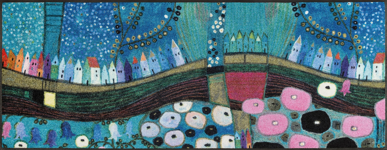 wash+dry by Kleen-Tex Fußmatte - blau