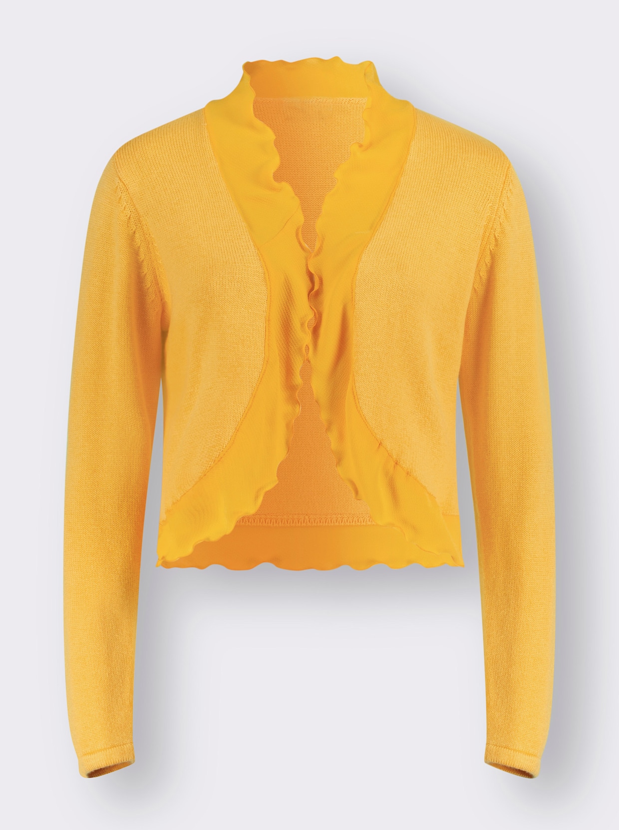 Veste en tricot - jaune