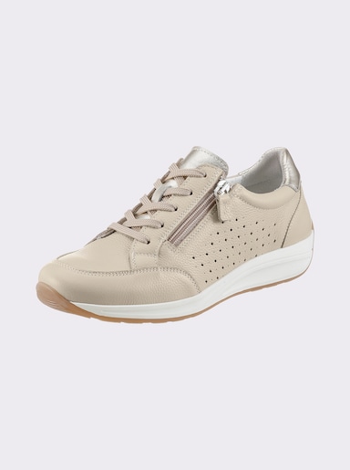 airsoft modern+ Sneaker mit Leder-Wechselfußbett - beige