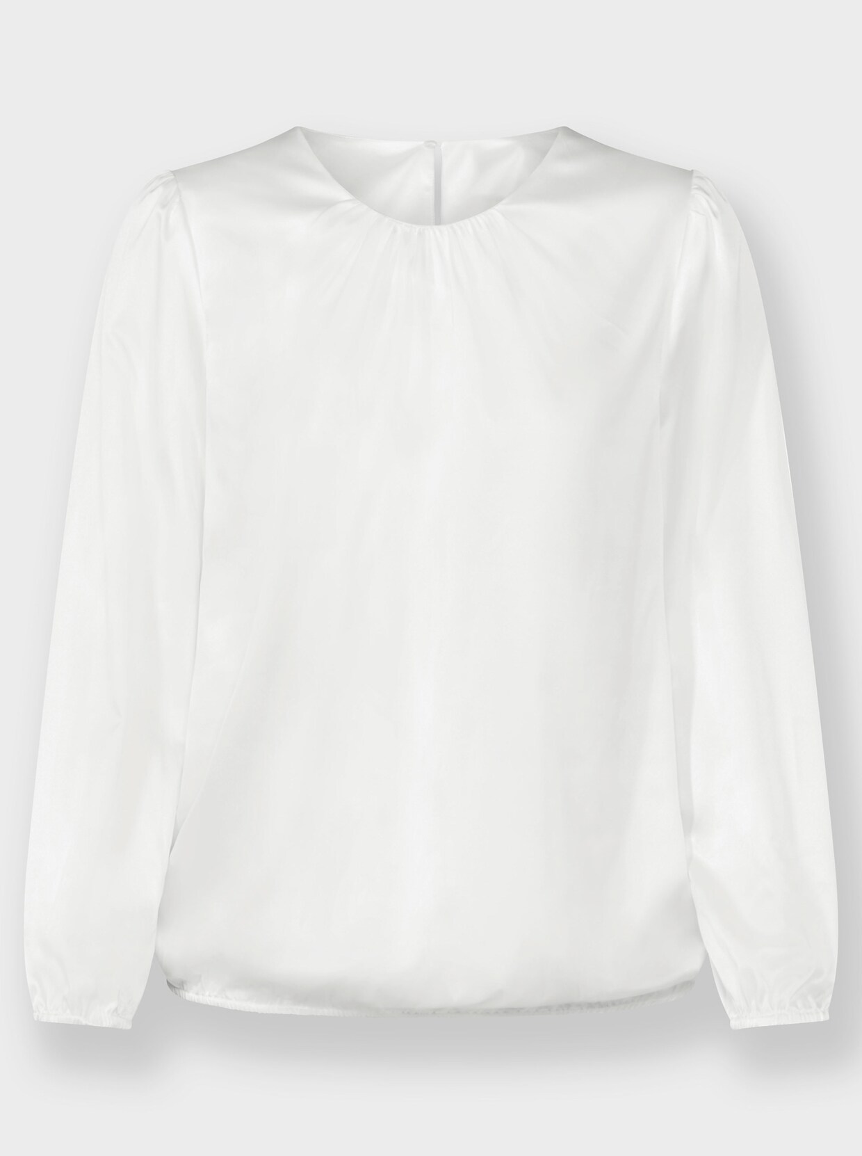 Satijnen blouse - ecru