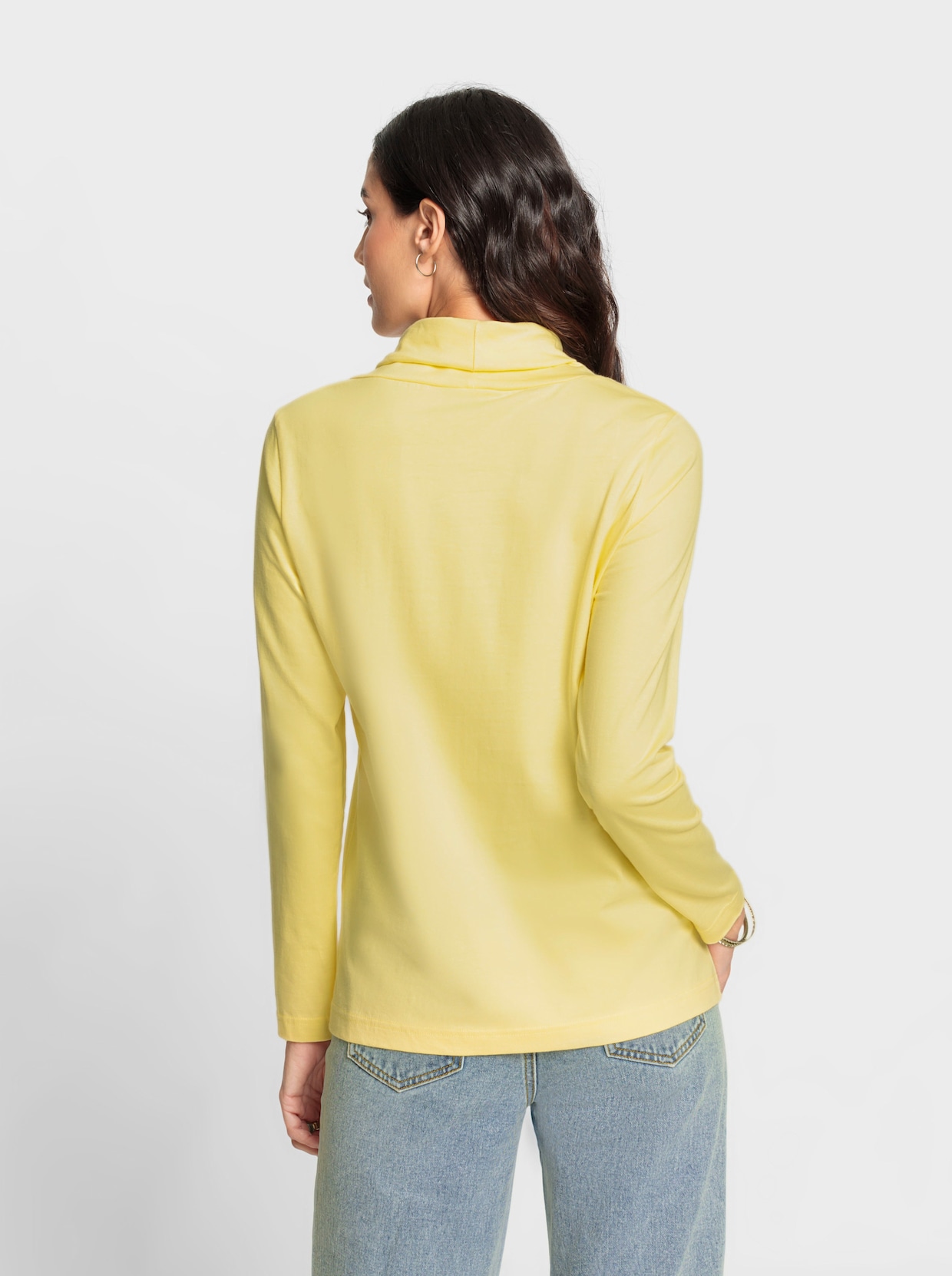 Stehkragenshirt - zitrone