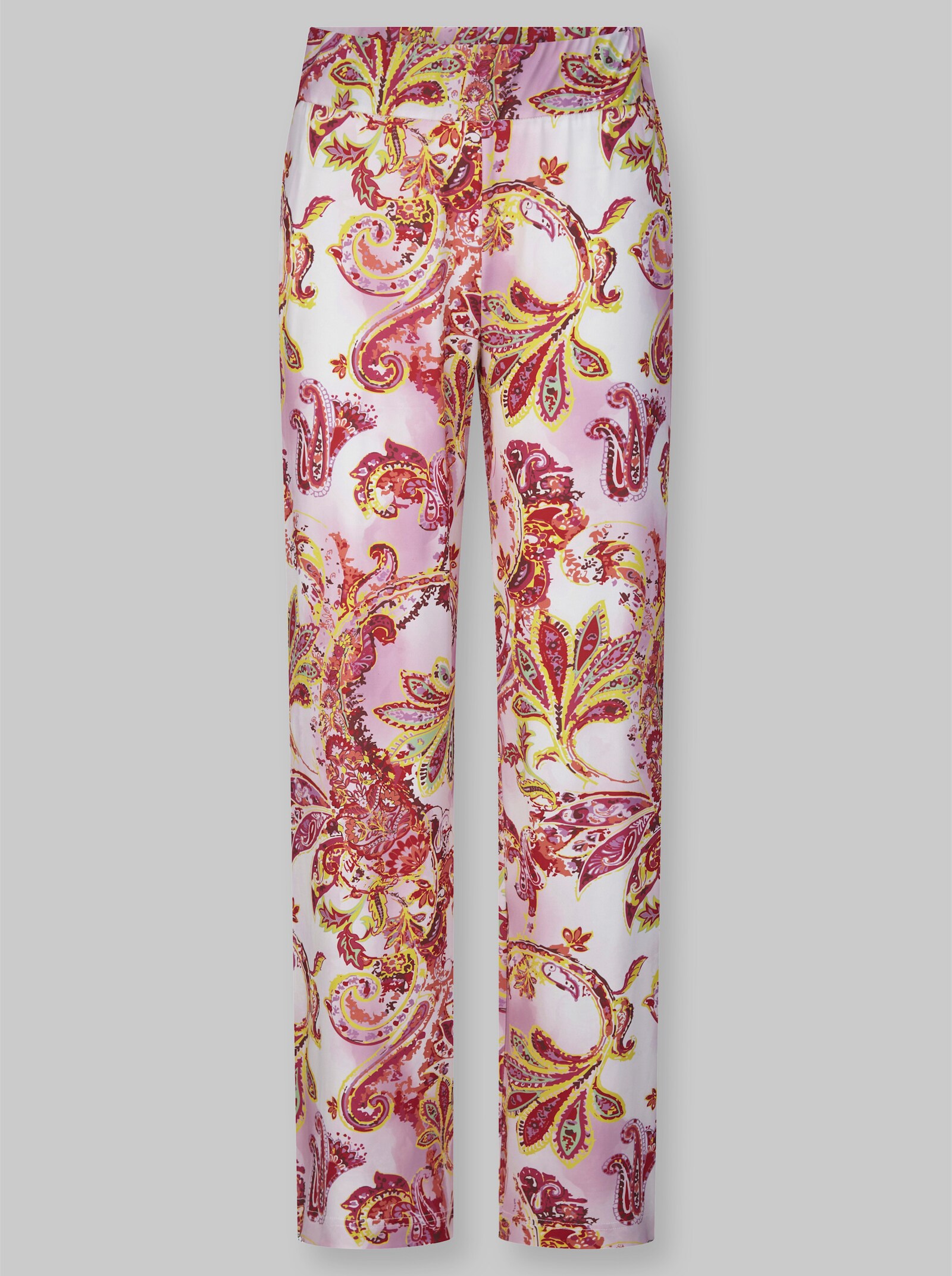 heine Druckhose mit Rundum-Dehnbund - orchidee-ecru-bedruckt