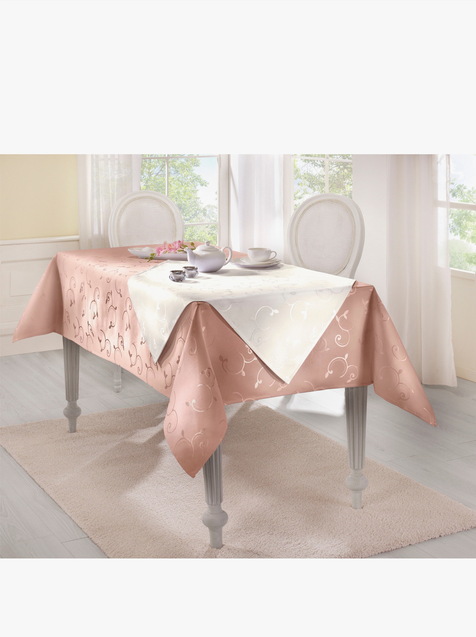 Dohle Tischdecke - rosenholz