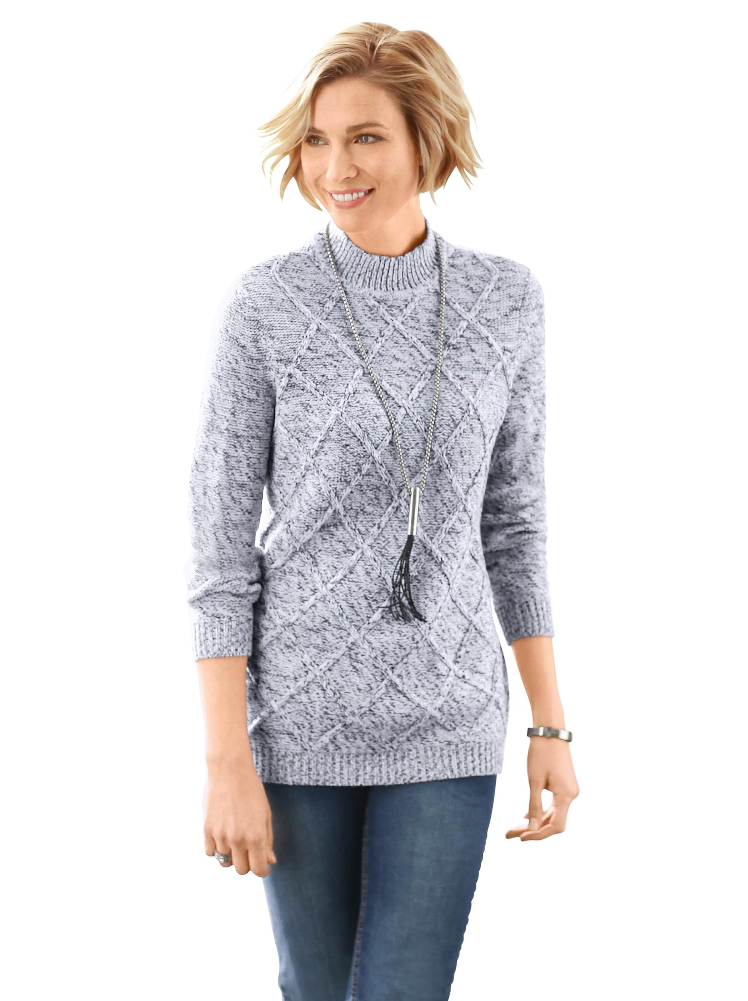 Pullover - grau-meliert