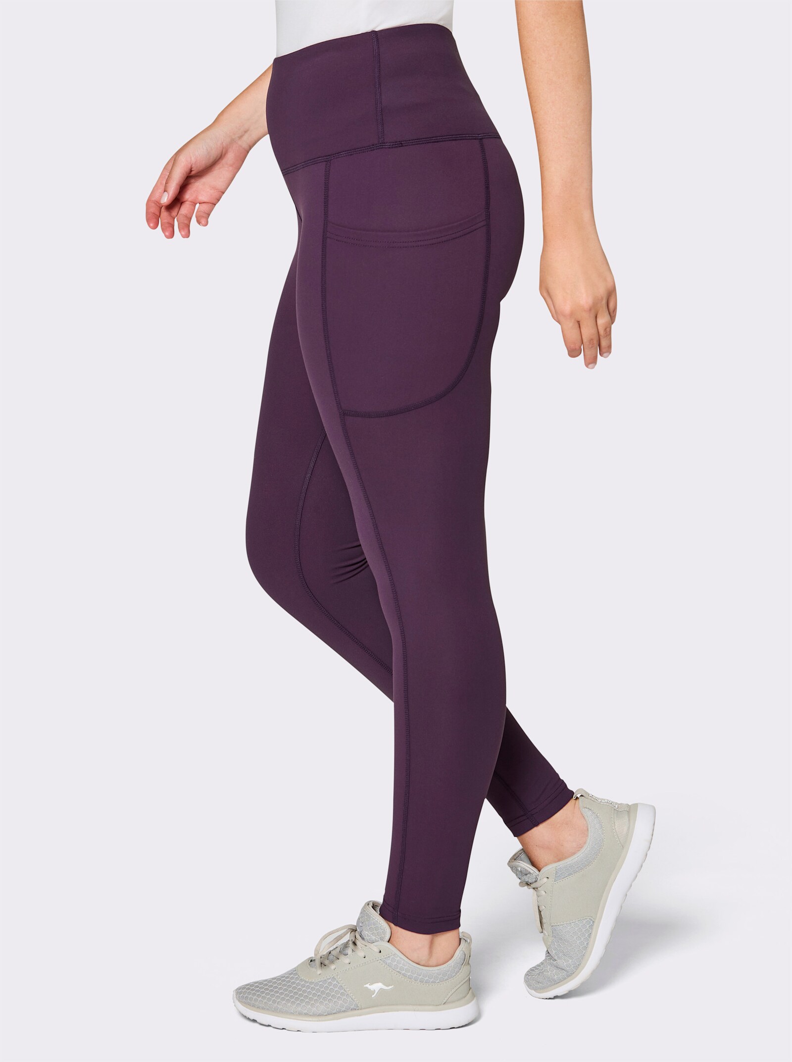 Catamaran Sports Funktionstights mit 2 Taschen seitlich - traube