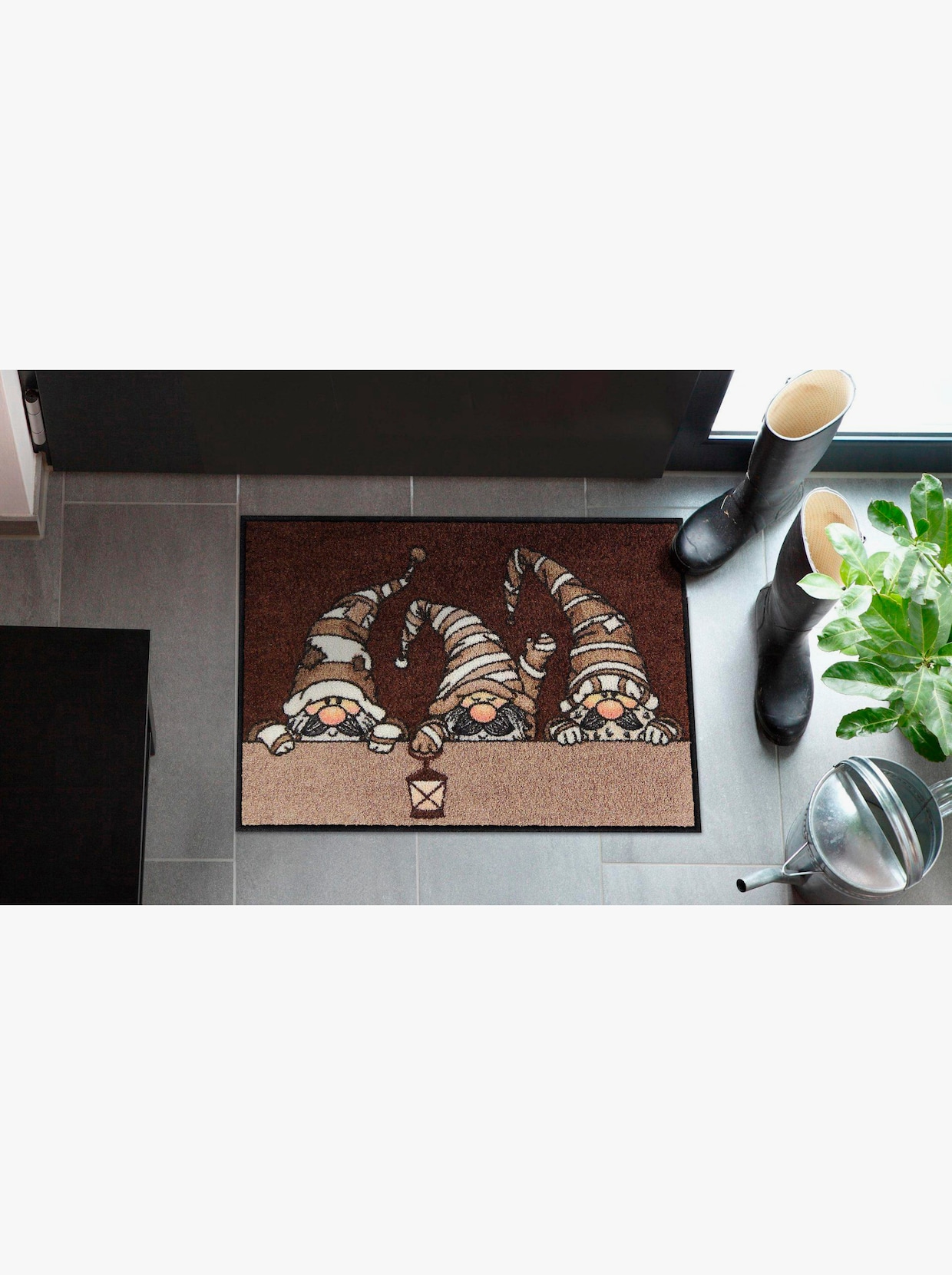 Salonloewe Fußmatte - braun-taupe