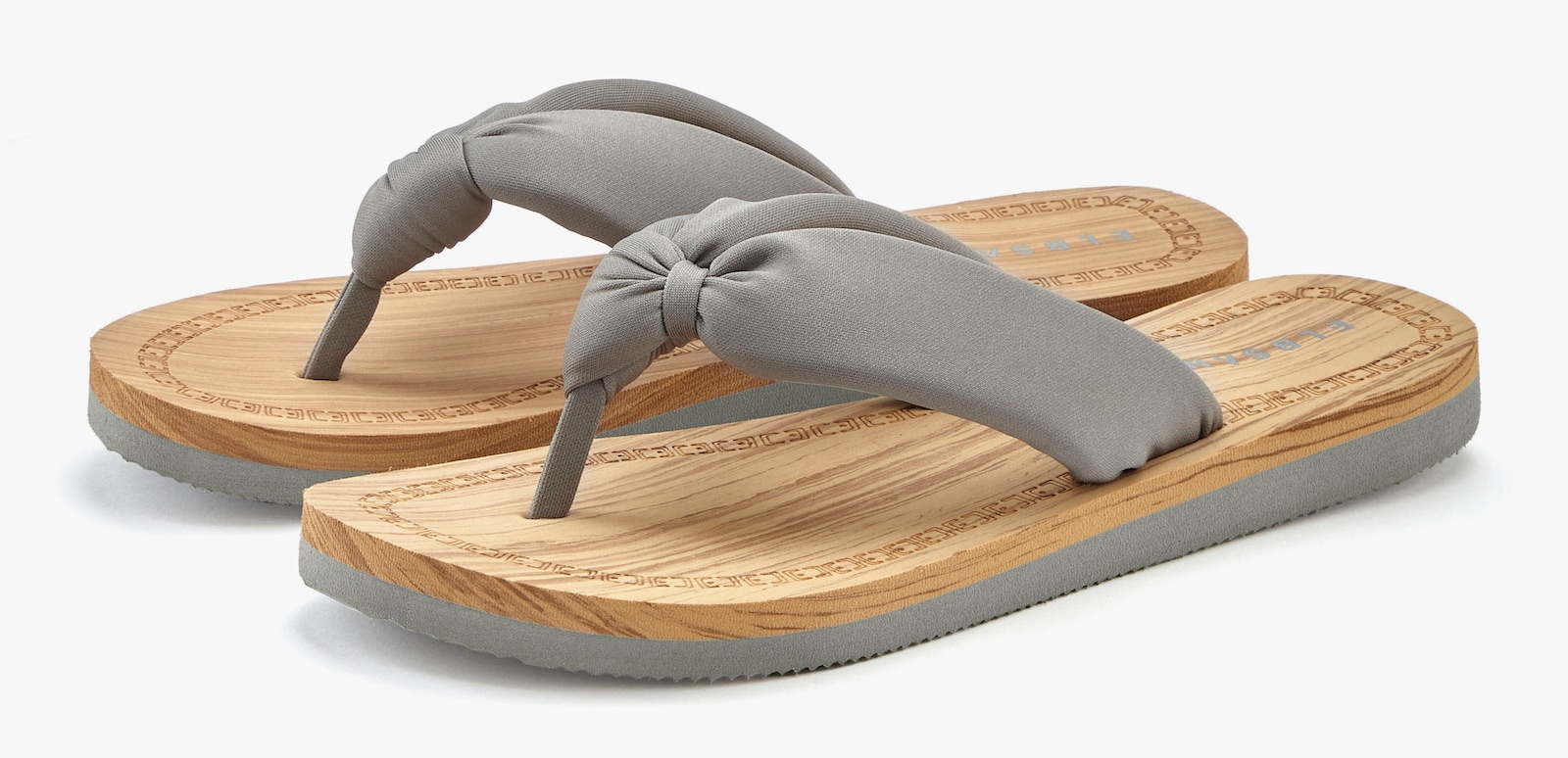 Elbsand Badezehentrenner - grau-grün